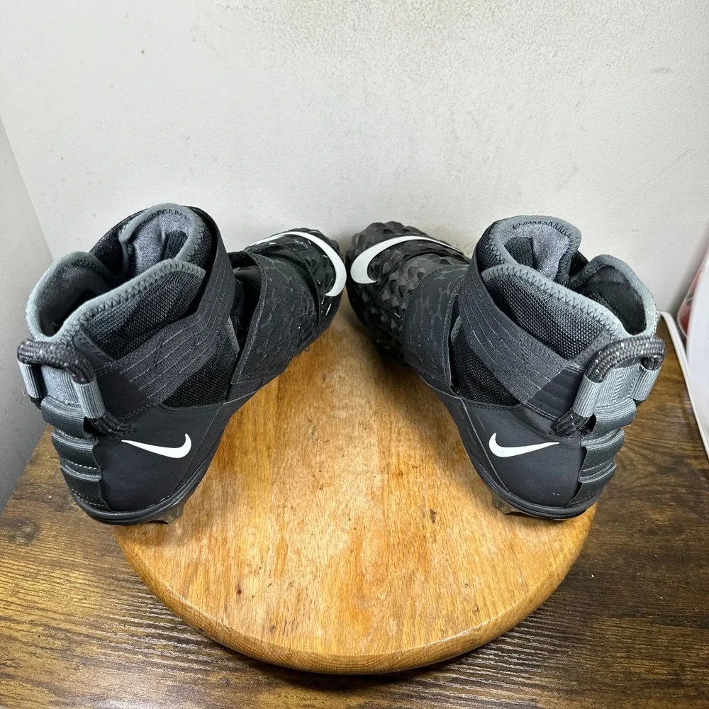 Nike Force Savage Elite 2 Football Cleats Mens 10 Black White AH3999-001